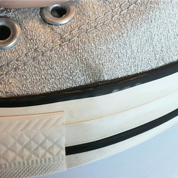 Converse All-Star silver metallic sneakers - Picture 8 of 9
